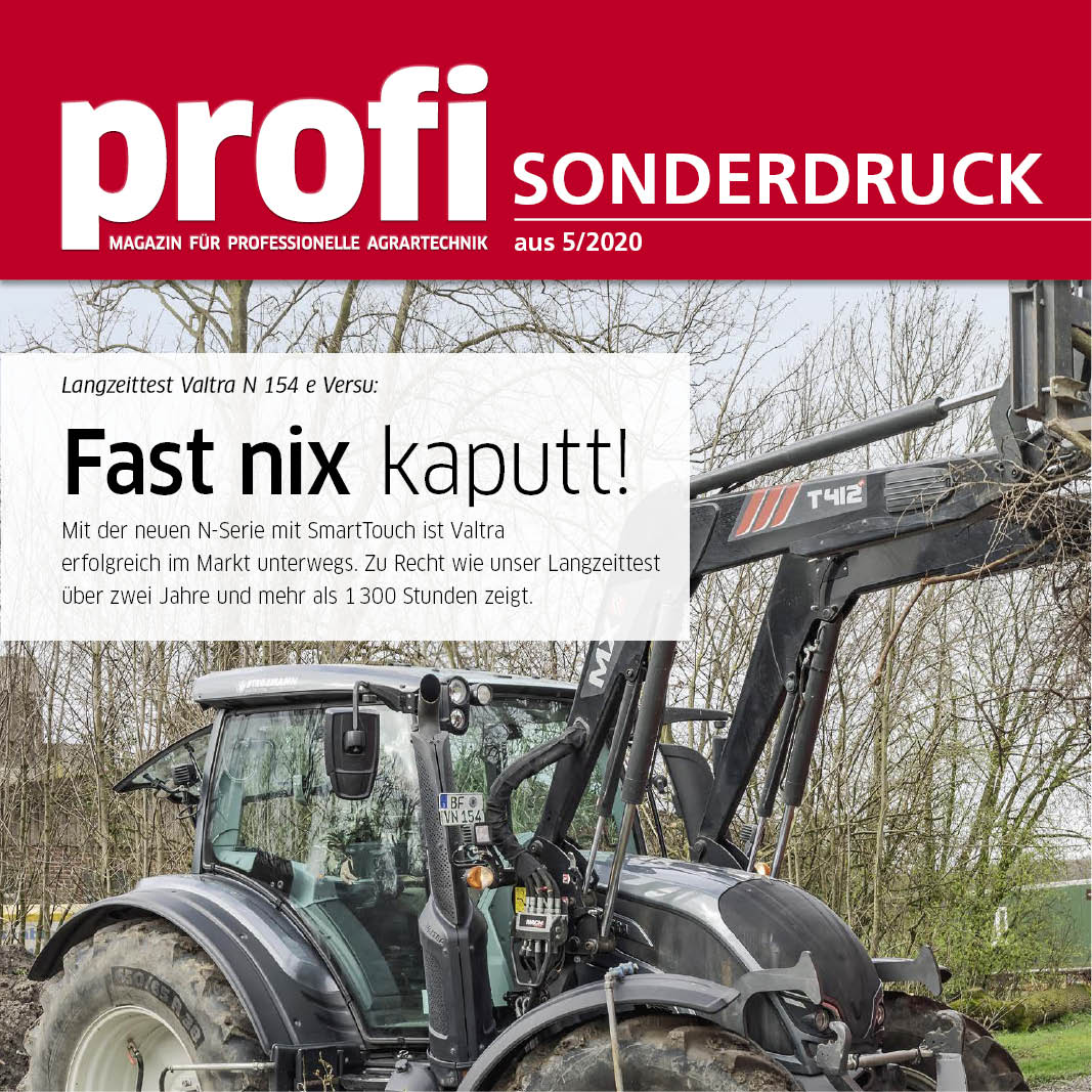 profi Sonderdruck: Traktor-Langzeittest Valtra N154e Versu
